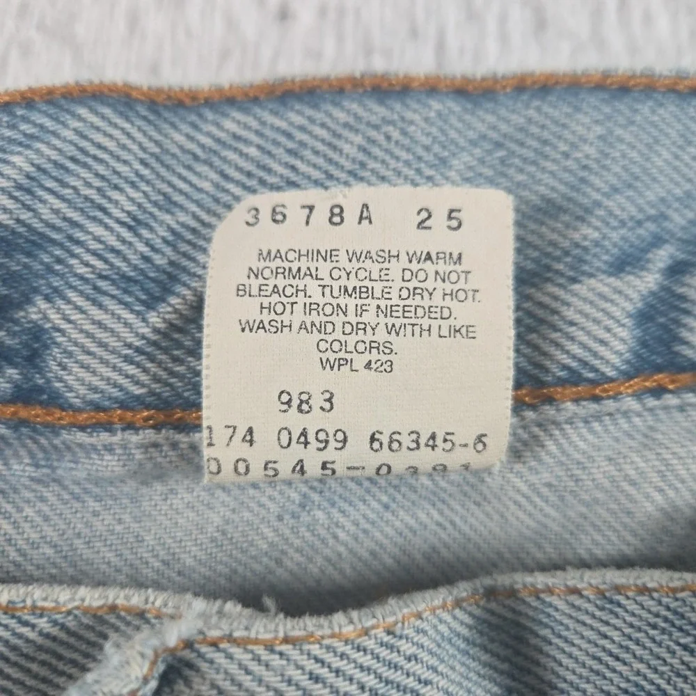 Vintage Levis 545 Jeans Mens 36x32‎ True Light Wash Blue Denim Loose Fit 90s